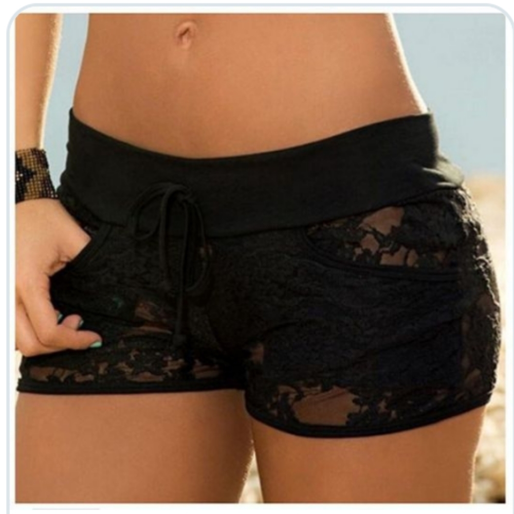 NEW high waisted lace summer shorts